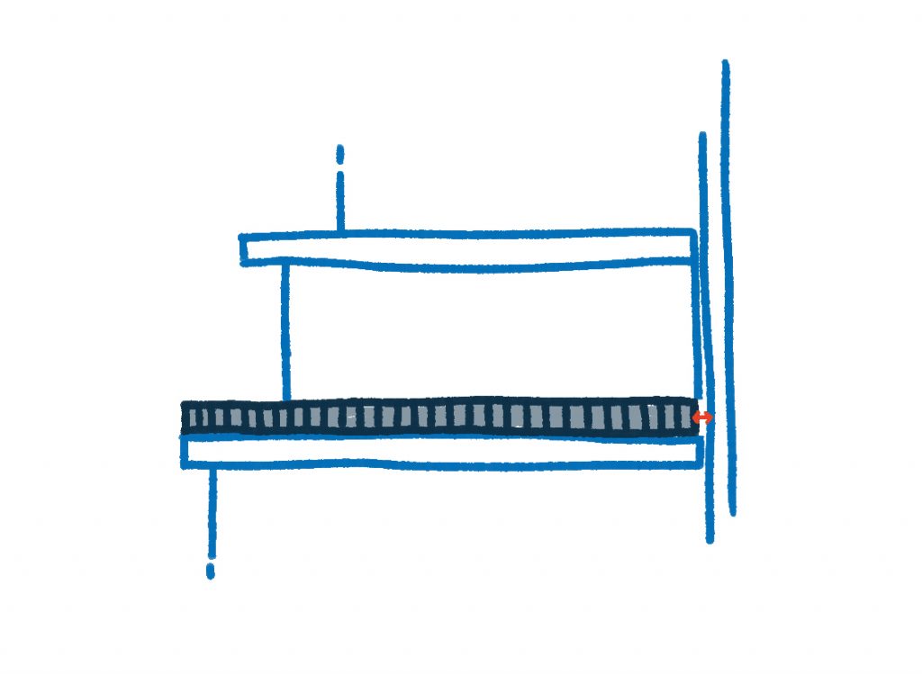 Treppe mit Laminat verkleiden: 1 mm Abstand nach links und recht